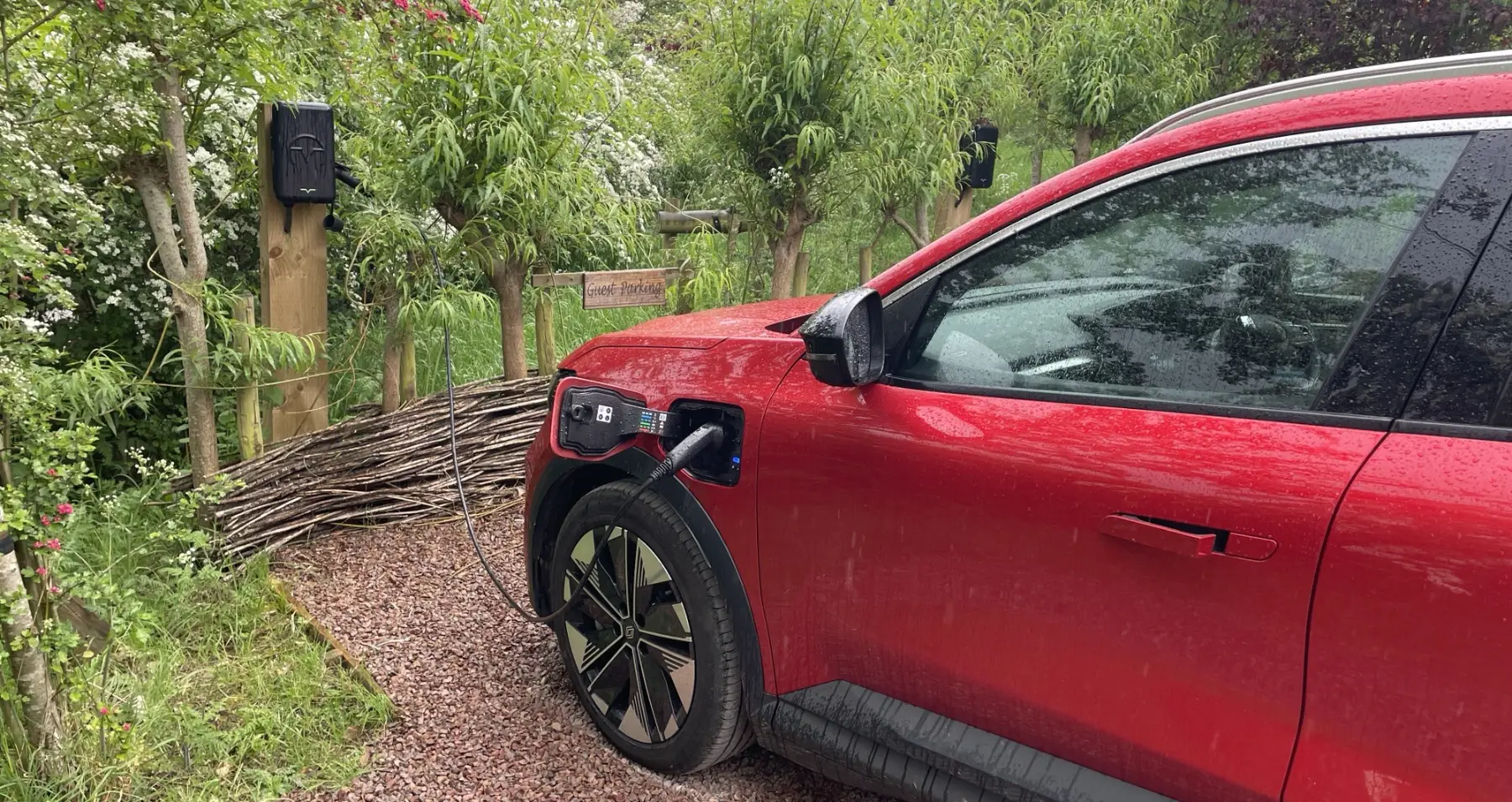 We have three untethered electric charging points available for guest use